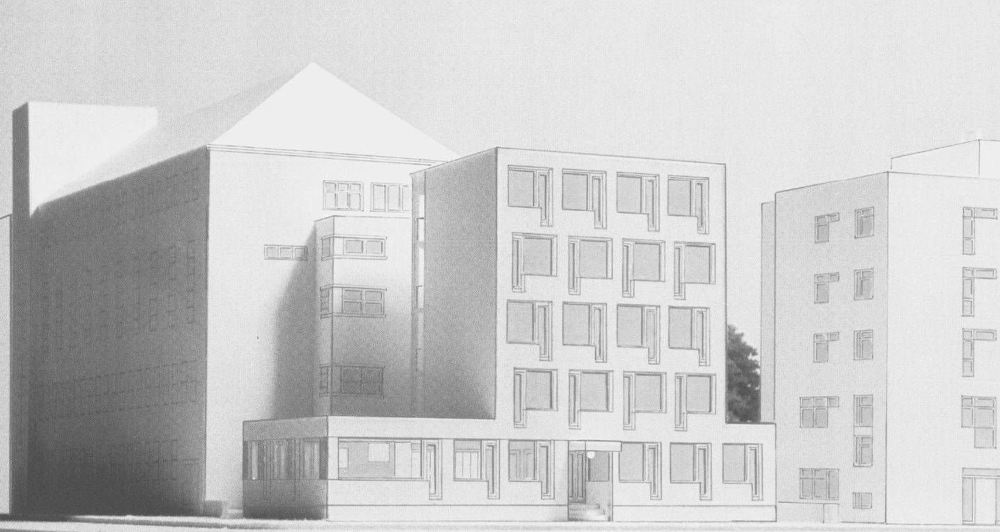 Außenansicht der geplanten Tee- und Wärmestube Plus