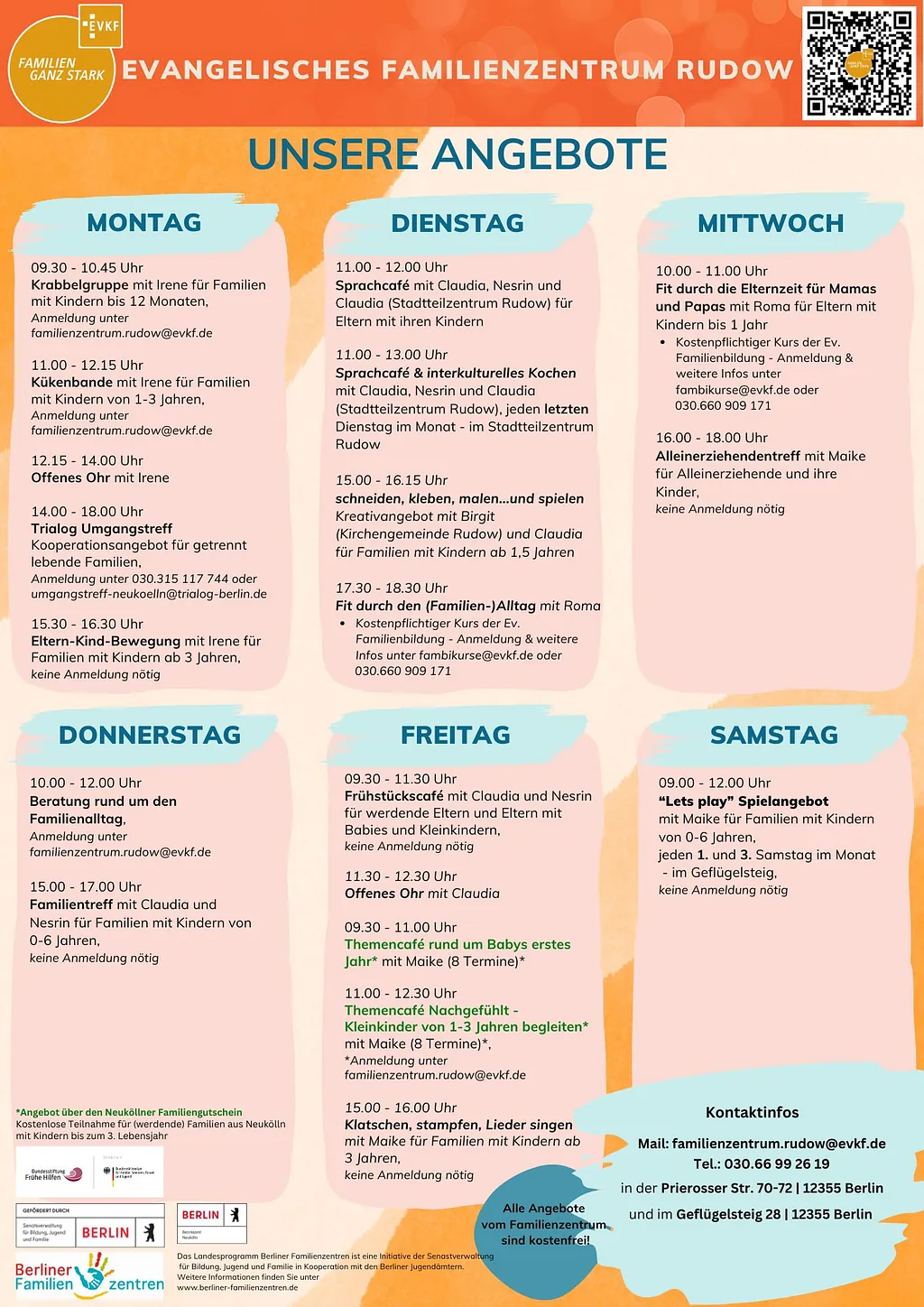 Das Wochenprogramm als Foto