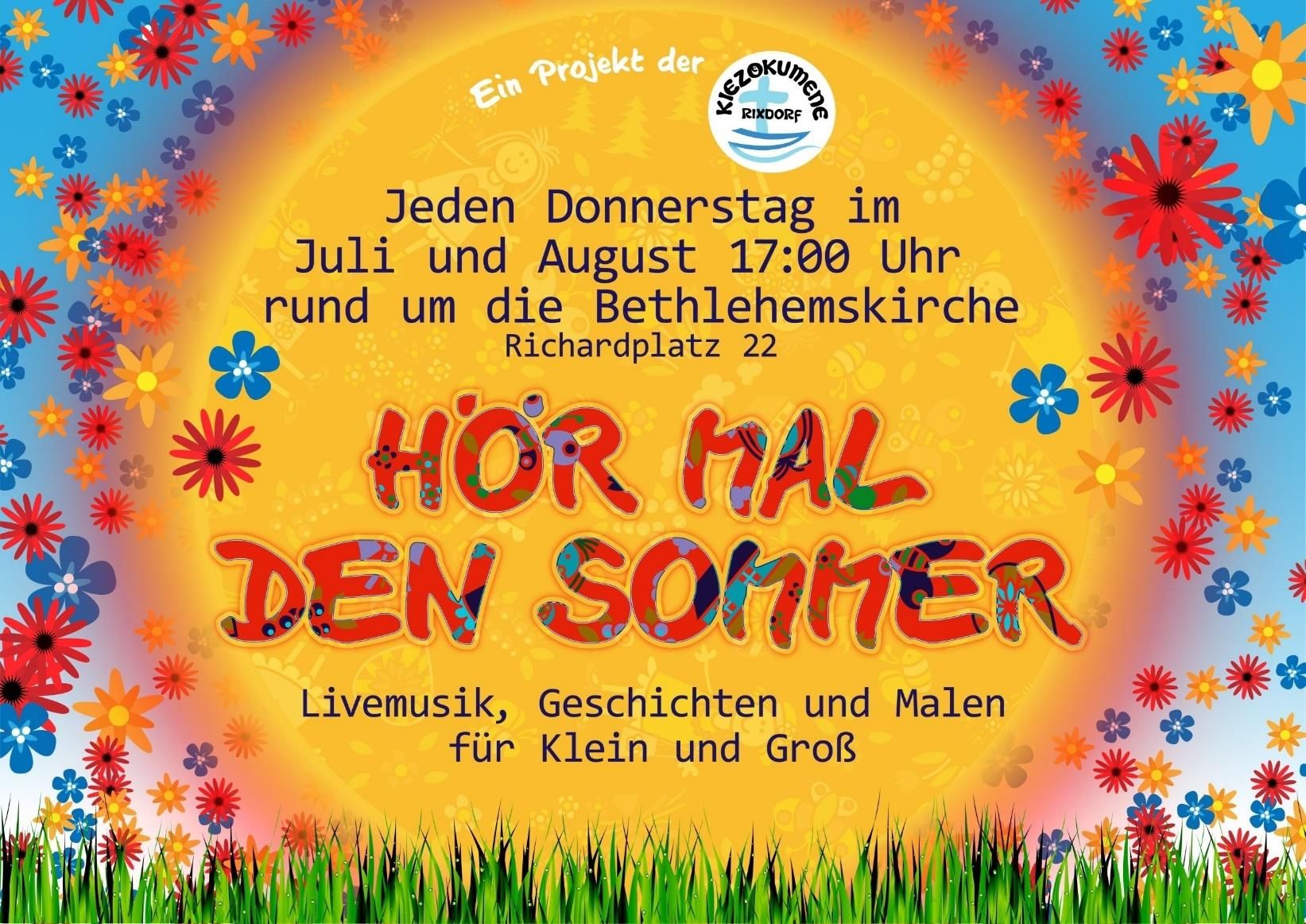 Plakat zum Projekt 'Hör mal den Sommer'