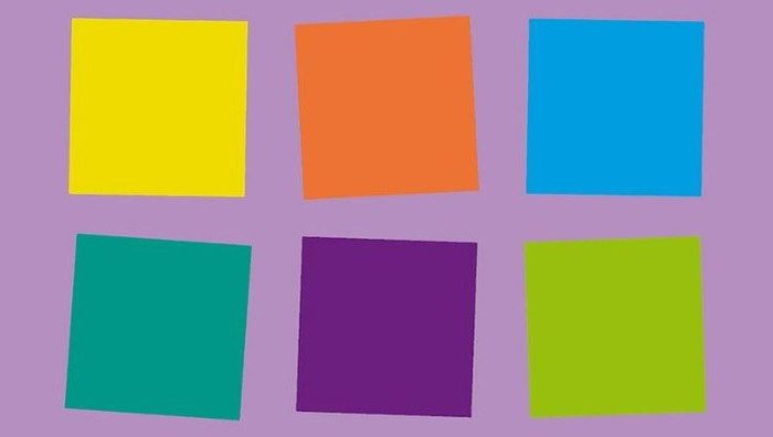 Grafik mit bunten Quadraten