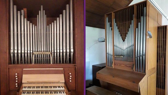 Die Orgeln in der Bethlehemskirche und in der Tabeakirche von vorne