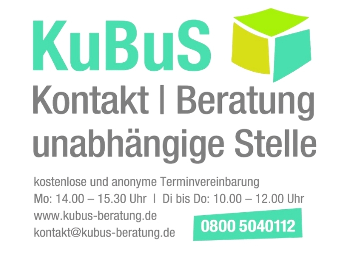 Logo von KuBuS mit Kontaktdaten