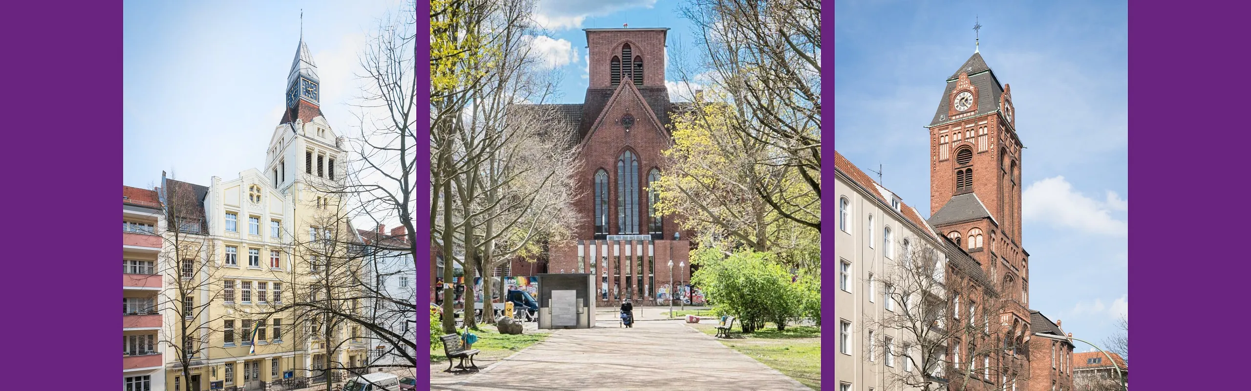 Nikodemuskirche, Genezarethkirche, Martin-Luther-Kirche